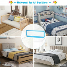 Load image into Gallery viewer, 59" Breathable Baby Children Toddlers Bed Rail Guard-Blue