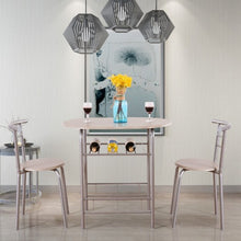 Load image into Gallery viewer, 3 pcs Home Kitchen Bistro Pub Dining Table 2 Chairs Set