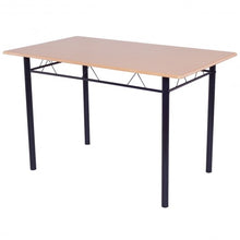 Load image into Gallery viewer, 5 pcs Wood Metal Dining Table Set with 4 Chairs