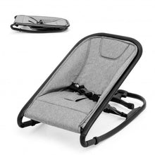 Load image into Gallery viewer, 2-in-1 Adjustable Baby Bouncer and Rocker-Gray