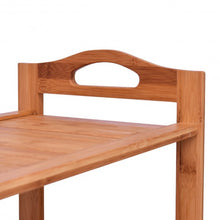 Load image into Gallery viewer, 4 Tiers Multifunction Bamboo Storage Shoe Rack
