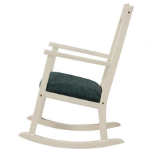 Load image into Gallery viewer, Children's Wooden Rocking Chair with Cushion-White