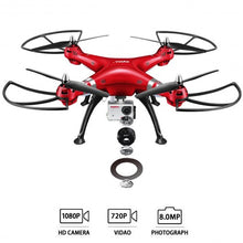Load image into Gallery viewer, Syma X8HG 2.4Ghz 4CH 6-Axis Gyro RC Quadcopter Drone HD Camera RTF-Red