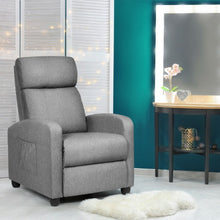 Load image into Gallery viewer, PU Leather Massage Recliner Chair with Footrest-Gray