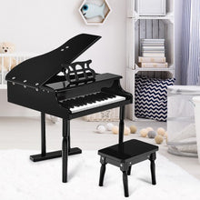 Load image into Gallery viewer, 30-key Children Grand Piano with Bench -Black