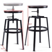 Load image into Gallery viewer, Set of 2 Adjustable Vintage Bar Stool