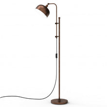 Load image into Gallery viewer, Industrial Floor Standing Pole Lamp with Adjustable Lamp Head