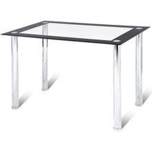 Load image into Gallery viewer, Modern Dining Kitchen Tempered Glass Table