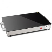 Load image into Gallery viewer, Stainless Steel Electric Warming Tray with Glass Top