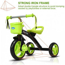 Load image into Gallery viewer, Kids Tricycle Rider with Adjustable Seat-Green