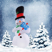 Load image into Gallery viewer, 7 ft Airblown Inflatable Christmas Snowman Gemmy Lighted Decoration