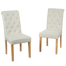 Load image into Gallery viewer, Set of 2 Tufted Dining Chair -Beige