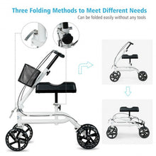 Load image into Gallery viewer, Medical Steerable Knee Walker with Dual Braking System-White