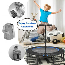 Load image into Gallery viewer, 47" Folding Trampoline Fitness Exercise Rebound with Handle for Adults and Kids-Blue