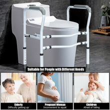 Load image into Gallery viewer, Steel Safety Toilet Rail with Created Fixable Clamp