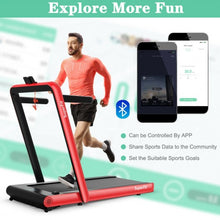 Load image into Gallery viewer, 4.75HP 2 In 1 Folding Treadmill with Remote APP Control-Red