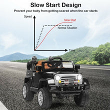 Load image into Gallery viewer, 12 V Kids Ride on Truck with MP3 + LED Lights-Black