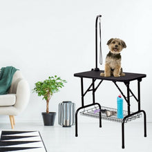 Load image into Gallery viewer, 32" Pet Grooming Table Durable Foldable Rubber Top