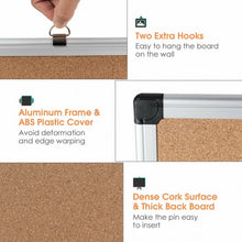 Load image into Gallery viewer, 44" x 32" Cork Notice Pin Board with Aluminium Frame-1 Pack