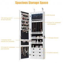 Load image into Gallery viewer, 5 LEDs Mirror Jewelry Armoire Wall Door Mounted-White