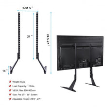 Load image into Gallery viewer, Universal Table Top TV Stand Base for 37" - 65" Flat-Screen TVs
