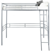 Load image into Gallery viewer, Metal Loft Twin Bed Frame Single High Loft Bed-Silver