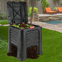 Load image into Gallery viewer, 105 Gallon Garden Waste Bin Grass Food Trash Barrel Fertilizer