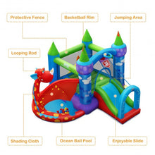Load image into Gallery viewer, Kids Inflatable Bounce House Dragon Jumping Slide Bouncer Castle