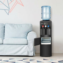 Load image into Gallery viewer, Top Loading Water Dispenser with Built-In Ice Maker Machine-Black