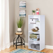 Load image into Gallery viewer, 4 Tier Open Shelf Storage Display Cabinet-White