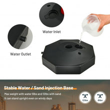 Load image into Gallery viewer, 6 Pack 34" Traffic Delineator Poles with 5FT Chains and Fillable Base-White