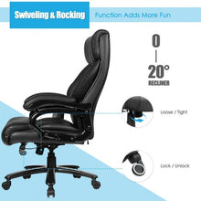 Load image into Gallery viewer, Big & Tall 400lb PU Leather Massage Office Chair-Black
