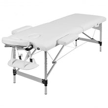 Load image into Gallery viewer, 72"L Portable Massage Table w/ Free Carry Case-White
