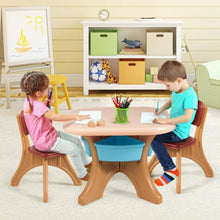 Load image into Gallery viewer, Children Kids Activity Table & Chair Set Play Furniture W/Storage-Coffee
