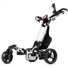Load image into Gallery viewer, 120 W Foldable Electric Golf Push Cart with Umbrella Holder