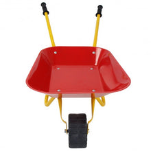 Load image into Gallery viewer, Outdoor Garden Backyard Play Toy Kids Metal Wheelbarrow-Red