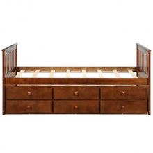 Load image into Gallery viewer, Alternative Twin Captain's Bunk Bed-Walnut