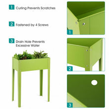 Load image into Gallery viewer, 24.5" x 12.5" Outdoor Elevated Garden Plant Flower Bed