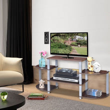 Load image into Gallery viewer, 3-Cube Flat Screen TV Stand Storage Shelves-Coffee