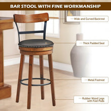 Load image into Gallery viewer, Set of 2 30.5" Swivel Pub Height Dining Chair