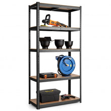 Load image into Gallery viewer, 35.5" x 71" Adjustable 5-Layer 2000 lbs Capacity Tool Shelf -Black