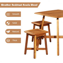 Load image into Gallery viewer, 5PCS Acacia Patio Dining Set