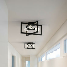 Load image into Gallery viewer, Flush Mount Geometric Metal 3-Lights Ceiling Lamp