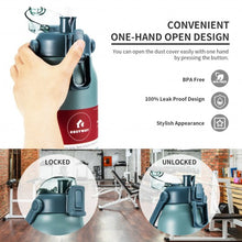 Load image into Gallery viewer, 44oz Vacuum Insulated Leakproof Stainless Steel Sports Water Bottle-Gray