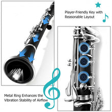 Load image into Gallery viewer, Professional Bb Clarinet Black Musical Instruments