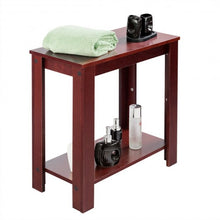 Load image into Gallery viewer, Espresso Wooden Sofa End Table Side Table