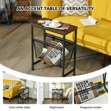 Load image into Gallery viewer, Narrow Sling Industrial Accent Console Table
