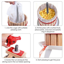Load image into Gallery viewer, 1.6 Gallon Fruit Wine Press Cider Juice Maker Tool