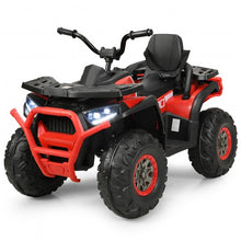 Load image into Gallery viewer, 12 V Kids Electric 4-Wheeler ATV Quad with MP3 and LED Lights-Red