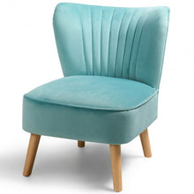 Load image into Gallery viewer, Armless Accent Chair Modern Velvet Leisure Chair-Green